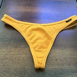 True orange ribbed cotton Victoria’s Secret thong